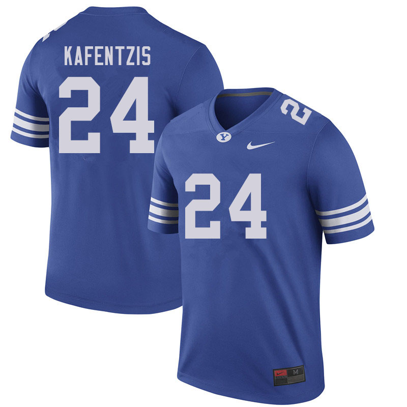 Men #24 Austin Kafentzis BYU Cougars College Football Jerseys Sale-Royal - Click Image to Close